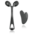 Yeamon Gua Sha Facial Tools and Face Roller Set Facial Massage Tool for Women?™s Skincare RoutineCooling Stainless Steel Face Sculpting Eyes Roller Guasha for Daily Use or Self-Care Gift for Women