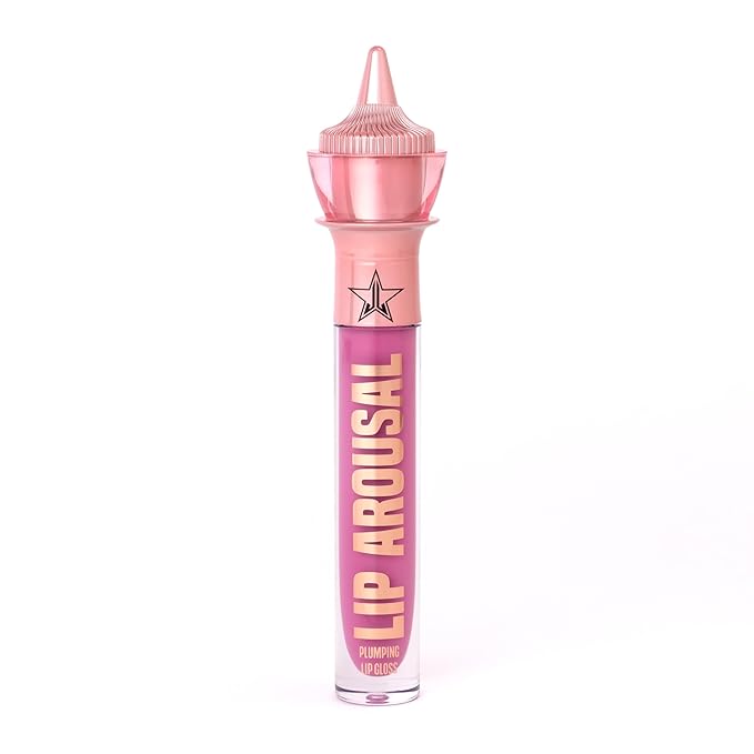 Jeffree Star Cosmetics Lip Arousal Lip Plumper 7 Colors 4ml/0.14 fl. Oz. with Peptides Jojoba Oil Avocado Oil Vitamin E Chili Pepper Extract Plumping Effect (Pink Robe)