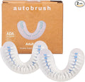 autobrush Double Sided Brush Head Replacement with Nylon bristles Adults (Small Pack of 2)