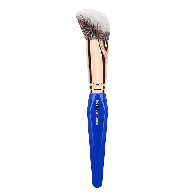 Bdellium Tools Professional Makeup Brush - Golden Triangle 988 BDHD Phase I - With All Vegan and Soft Synthetic Fibers For Precise Application &amp Blending (Blue 1pc)