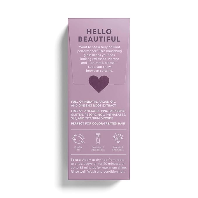 Madison Reed Color Reviving Gloss Glassa - Clear Semi-Permanent Hair Gloss Enhances Hair Color &amp Corrects Tone Adds Brilliant Shine Keratin &amp Argan Oil 4 Fl Oz (118 mL)