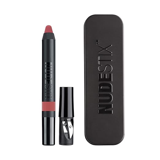 Nudestix Intense Matte Lip + Cheek Pencil ? 3-in-1 Long-Wear Matte Lipstick Lip Liner &amp Blush Stick | Waterproof Vegan Preservative-Free