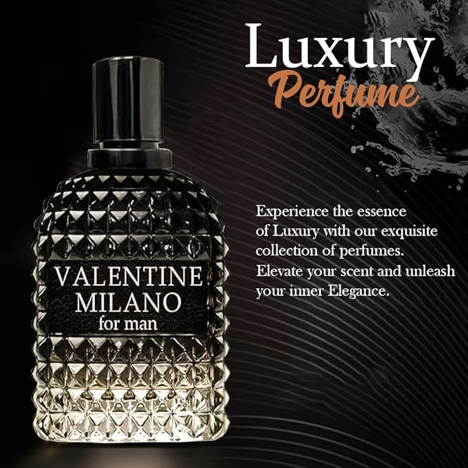 Valentine Milano &amp Blue Sky Men's Cologne Set Eau De Toilette 3.4 Fl Oz Each Citrus Fresh Musk Wood 2-Pack Gift Set for Men