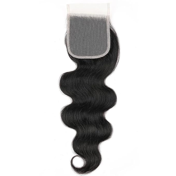 Brazilian Body Wave Human Hair Bundles with Closure Human Hair Bundles with Closure 22 24 26+20inch 100% Unprocessed Virgin Body Wave 3 Weaves with 4x4 Lace Closure Natural Black