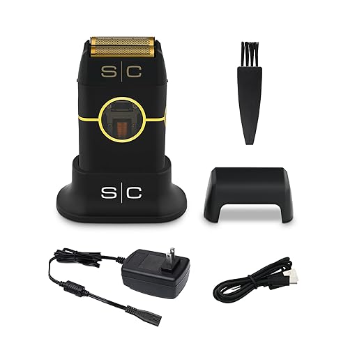 StyleCraft Instinct Metal Cordless Double Foil Shaver with IN2 Vector Motor Intuitive Torque Control USB-C Rechargeable