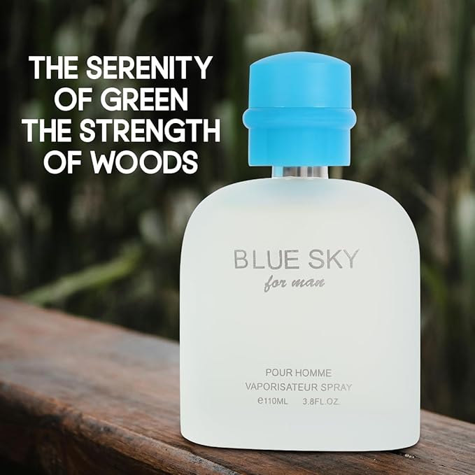 Valentine Milano &amp Blue Sky Men's Cologne Set Eau De Toilette 3.4 Fl Oz Each Citrus Fresh Musk Wood 2-Pack Gift Set for Men