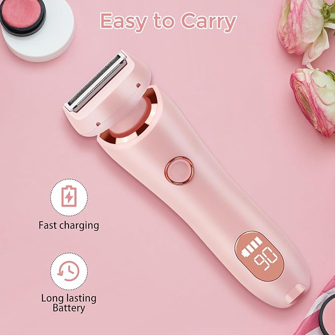 Solys Razaors for Women Wet &amp Dry Electric Waterproof Shaver The Glide Pro 3.0 Duskofficial Razor 2 in 1 Livora Silk Electric Shaver for Women Dusk Razor Painless Hair Removal