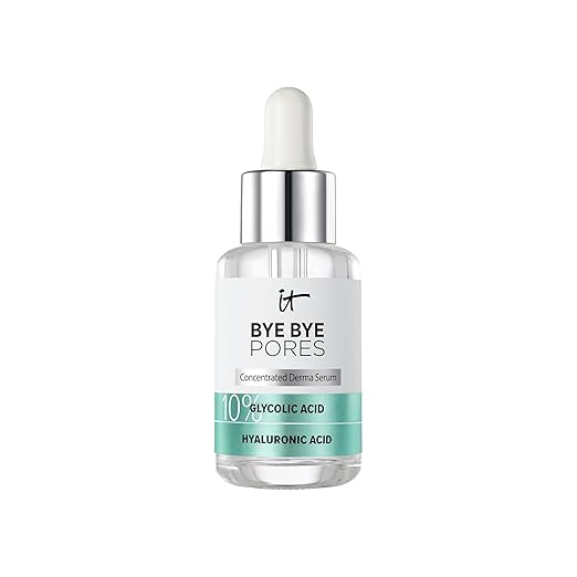 IT Cosmetics Bye Bye Pores 10% Glycolic Acid Face Serum - Visibly Minimizes Pores In 1 Week &amp Gently Exfoliates to Help Refine Skin?™s Texture - With Hyaluronic Acid for Hydration -1 Fl. Oz
