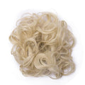 EARSHOT Hair Buns Hair Piece 80cm Women's Synthetic Bun Messy Bun with Elastic Band Hair Bun Curl Wig Ponytail Extension Hair Extensions Wig Hair Accessories For Girls (Color : Bleach blonde)