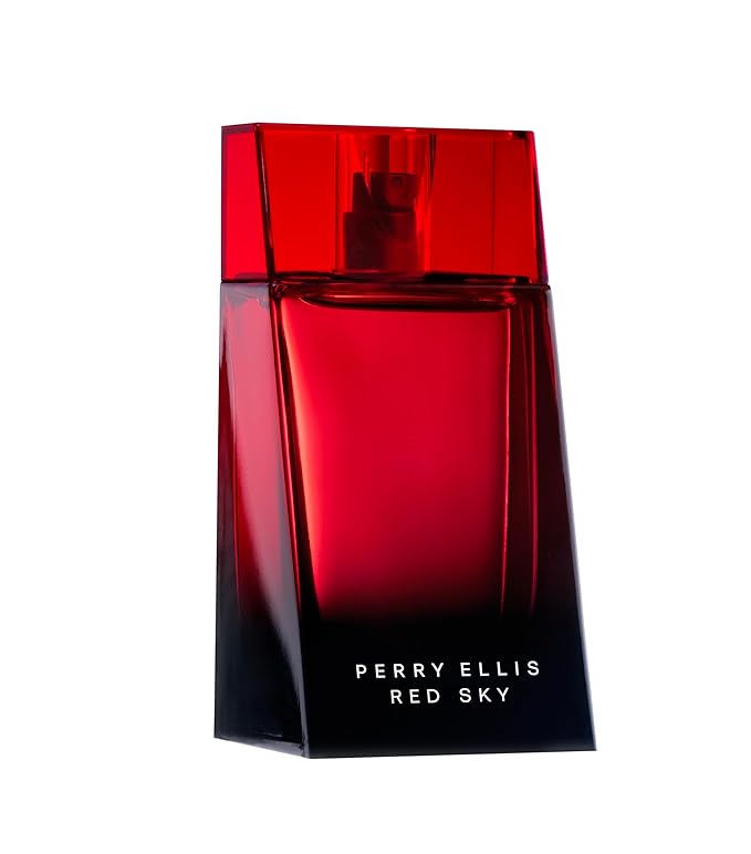 Perry Ellis Red Sky 4-Piece Gift Set - eau de toilette aftershave shower gelEDT travel spray - bergamot cardamom juniper lavender rosemary nutmeg cedarwood tonka bean vetiver