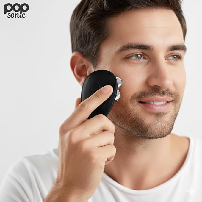 Pop Sonic 5-Head Electric Shaver Kit - Unisex (Black) Shaver for Face Head &amp Body - Smooth Waterproof USB Rechargeable Trimmer with 360-Degree Precision Cut Heads for Men &amp Women
