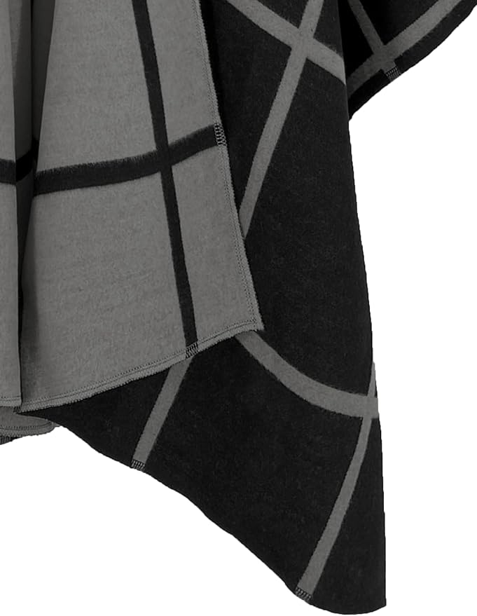 Moss Rose Women's Shawl Wrap Poncho Ruana Cape Open Front Cardigan Shawls for Fall Winter