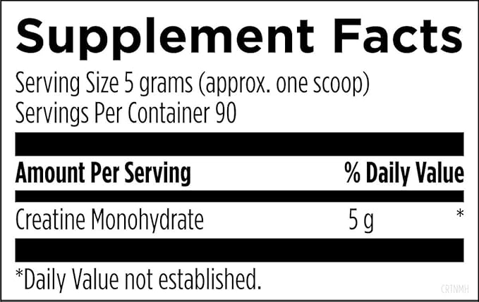 Designs for Health Micronized Creatine Monohydrate Unflavored Powder 90 Servings 5g per Serving ? for Women &amp Men to Support Muscle Strength and Brain Health