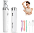 Epilator for Women 2-in-1 Facial Hair Removal Epilator Painless Designed Hair Remover with Built-in LED Light for Precision Smooth Glide Hair Remover for Women Face Lips Chin Peach Fuzz
