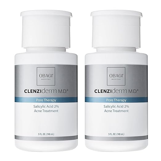 Obagi CLENZIderm M.D. Pore Therapy Exfoliating BHA Toner - Unclogs Pores with 2% Salicylic Acid Acne Treatment ? 5 oz