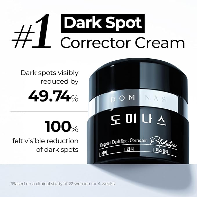 DOMINAS Dark Spot Corrector Cream | Advanced Formula with Niacinamide TXA Hexylresorcinol &amp Bakuchiol to Visibly Reduce Age Spots Sun Spots &amp Uneven Tone | Korean Skincare (1.76 oz)