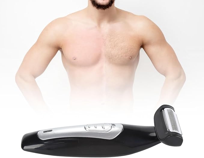 Back Trimmer for Men Extreme Reach Removable Handle Power Burst Wet Dry Use Men Back Groomer Shavers for Hair Remover for Blade Body Hair Groomer Wet
