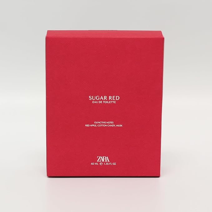 Zara Sugar Red Perfume for Girls Sweet Fruity Scent with Strawberry Cotton Candy and Praline Eau de Toilette 40ml (1.35 fl. oz.)