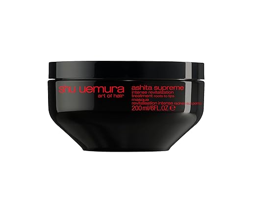 shu uemura art of hair Ashita Supreme Smoothing Treatment Mask - Adds Shine Reduces Frizz Strengthens Strands Prevents Breakage For All Hair Types 6 Fl Oz