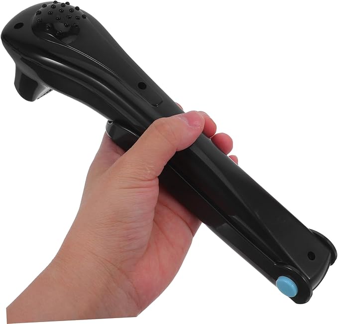 Electric Back Shaver for Men Rechargeable Long Handle Razor for Back Hair Removal Professional Grooming Tool in Black Color