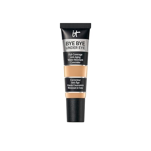 IT Cosmetics Bye Bye Under Eye Concealer - Water-Resistant 24H Full Coverage Brightening Concealer For Dark Circles Fine Lines Redness &amp Discoloration Anti-Aging Color Correcting Cream - 0.4 f
