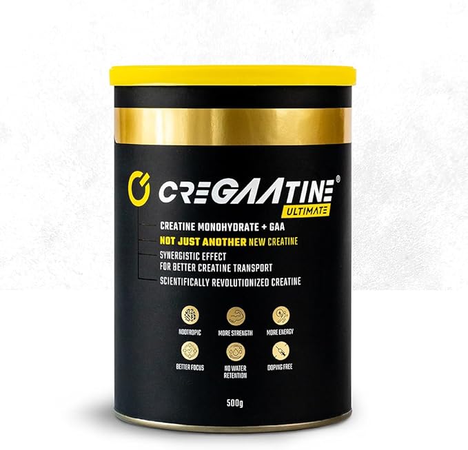 Ultimate | 50% Higher Dosage in Bulk Pack | Micronized Creatine Monohydrate + GAA | Advanced Strength &amp Focus | No Water Retention | Boosts Muscle Growth &amp Energy | 500g 166 Servings