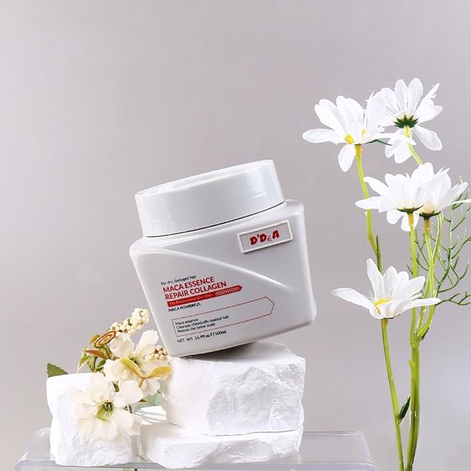 D'D&ampA Collagen Hair Treatment Deep Repair Conditioning Argan Oil Collagen Hair Mask Essence for Dry Damaged Hair All Hair Types 16.90 oz 500ml