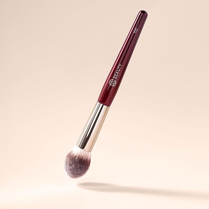 BK BEAUTY 110 LARGE CONCEALER BRUSH ? Dense Tapered Under-Eye Concealer Brush for Quick Blending Full Coverage Finish No Product Absorption