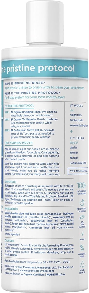 ESSENTIAL OXYGEN BRUSHING RINSEOG2PPRMNT 16 Fl Oz pack 3