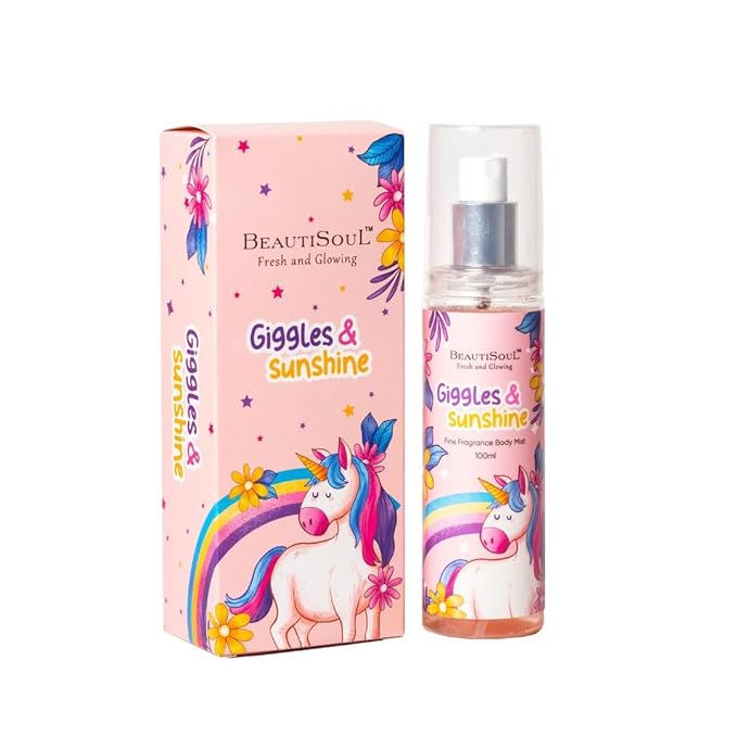 Beautisooul Giggle And Sunshine Floral Body Mist For Kids | Unicorn Body Mist For Girls | Gentle And Playful Just Like Your Little One | 100 Ml