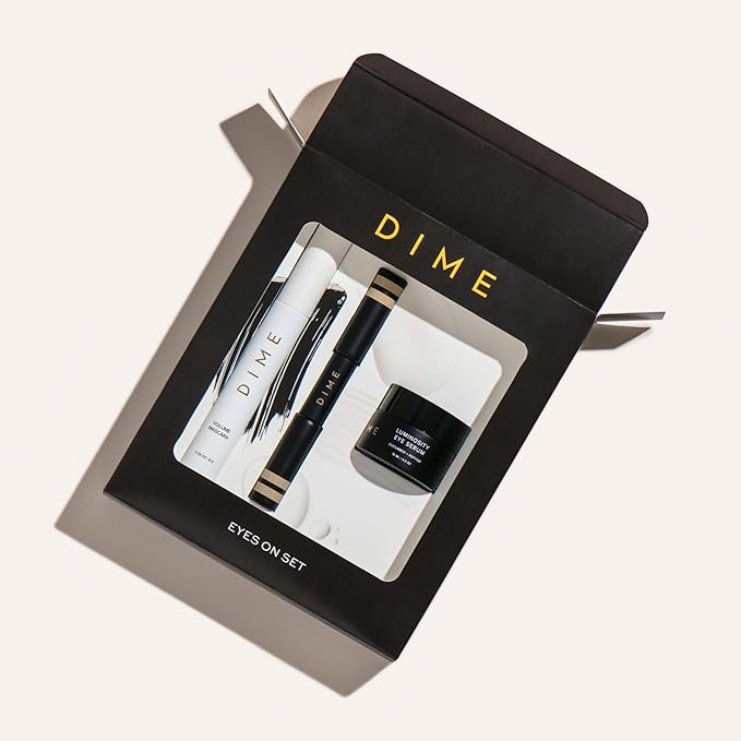 DIME Beauty Eyes On Set ($84 Value) - Includes Luminosity Eye Serum (15mL) Volume Mascara (8G) Boost Duo (3mL)