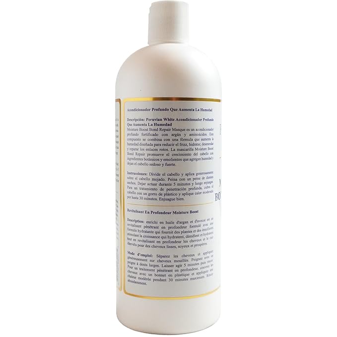 Moisture Boost Bond Repair Masque with Argan and Amino Acids 32 oz ? Deep Conditioning Treatment for Damaged Hair Strengthens Restores and Hydrates