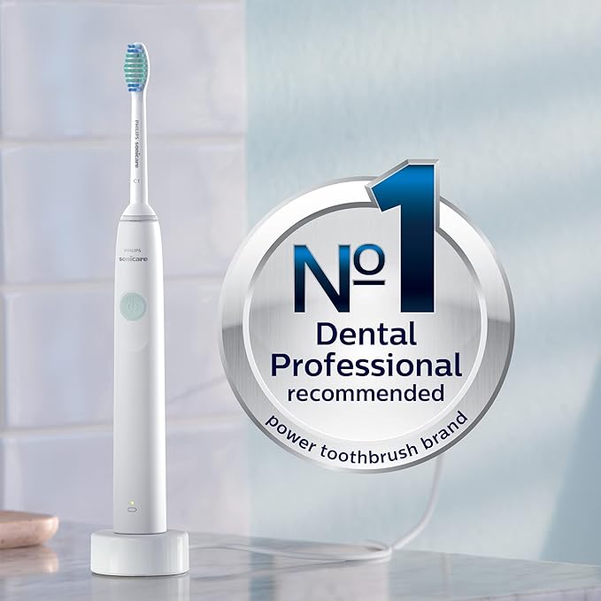 Philips Sonicare 2100 Power Toothbrush Rechargeable Electric Toothbrush White Mint HX3661/04