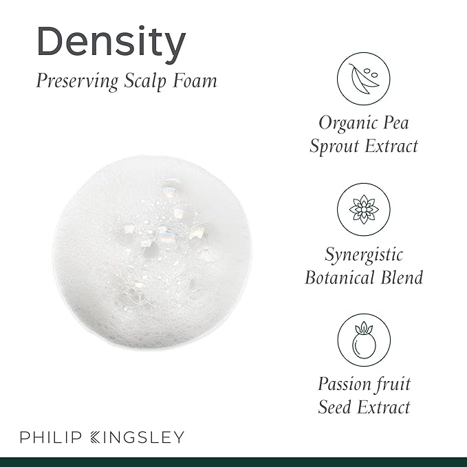 Philip Kingsley | Density Preserving Scalp Foam | Treatment Volumising for Thinning Hair and Hair Loss | Fine Flat Thin Hair Volumizer Lifting Foam | Helps Add Texture and Lift Roots | 4.05oz