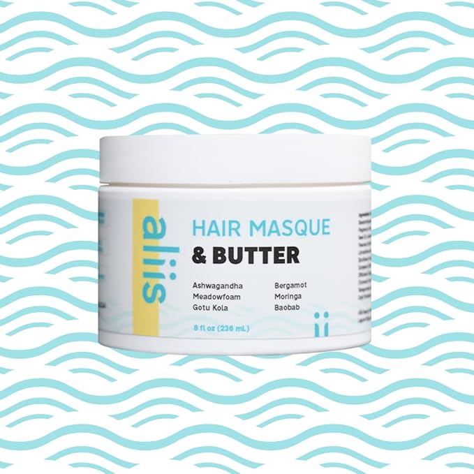 ALIIS Hair Masque &amp Butter ? Deep Moisture Treatment for Dry Damaged or Frizzy Hair | Restorative Plant-based Color-Safe Hair Mask | Sulfate-Free | 8 oz