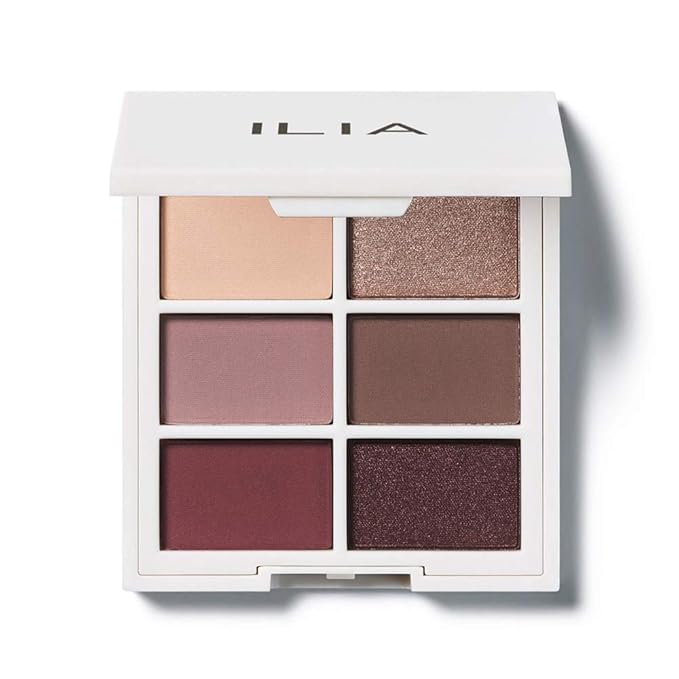 ILIA - The Necessary Eyeshadow Palette | Talc-Free Matte Satin + Metallic Highly Pigemented + Blendable Finishes | Cruelty-Free Vegan (Cool Nude 6 x 0.05 oz | 1.5 g)