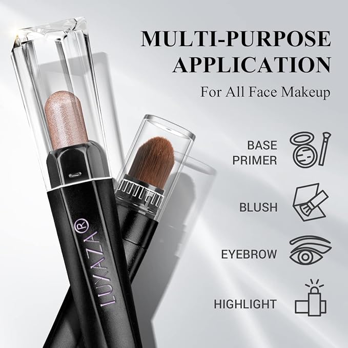 Brown Eyeshadow Stick Makeup Set 10PCS Neutral Shimmer And Matte Cream Eye Shadow Palette Metallic Bronze Smoky Eyeliner Brightener Crayon Pencil Kit Ideal Gift for Women -Ash Rose