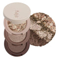 Kaja 3 Colors Eyeshadow - Beauty Bento 19 Forest Night | Mosaic Chrome Shimmer Matte finish Cruelty free K-Beauty Mini Palettes Easy Finger Blendable Glitter High Pigmentation 0.03 Oz