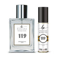BC Perfume 119 Spray + Body Oil Set Impression of Metropolitan Oud Travel Size Blend Sample For Women &amp Men / 10ml+50ml