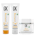 GK Hair Global Keratin Moisturizing Shampoo And Conditioner 100ml With Deep Conditioner Masque 200G For Dry Frizzy Damaged &amp Chemically Treated Hair - Sulfate And Paraben Free