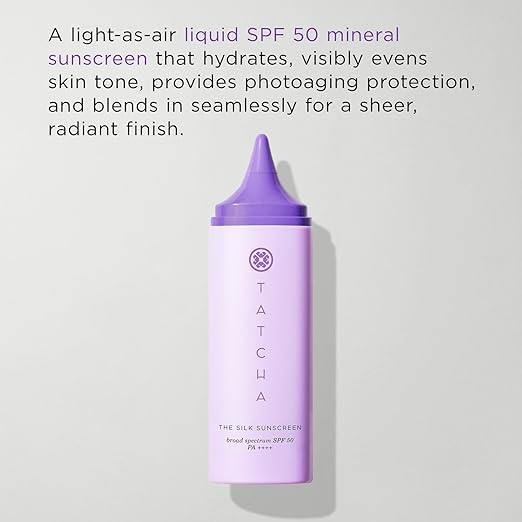 The Silk Sunscreen | Broad Spectrum SPF 50 PA++++ Weightless Hydrating Mineral Sunscreen New &amp Improved Packaging 50 ml