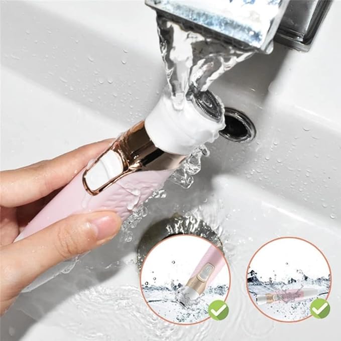 Electric Lady Shaver 5-in-1 Painless Electric Razor for Women Bikini Trimmer Women Body Hair Removal for Legs Arms Underarms Face Eyebrow and Bikini