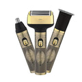 3-in-1 Electric Reciprocating Shaver Nose Hair Trimmer Vintage Barber Clippers