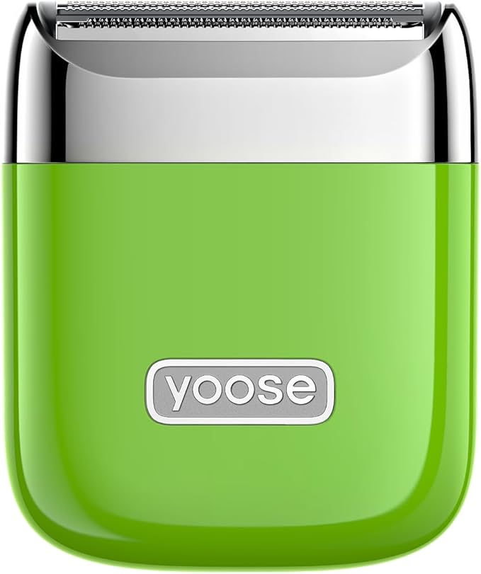 yoose Electric Razors for Women IPX7 Alloy Body Bikini Trimmer for Women (USB-C Trimmer Comb Multi Shaving Modes) Portable Size Cyber Green