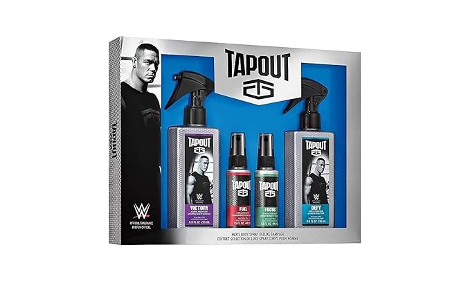 Tapout by Tapout Men's Body Spray Sampler Set of 4items pack of 1