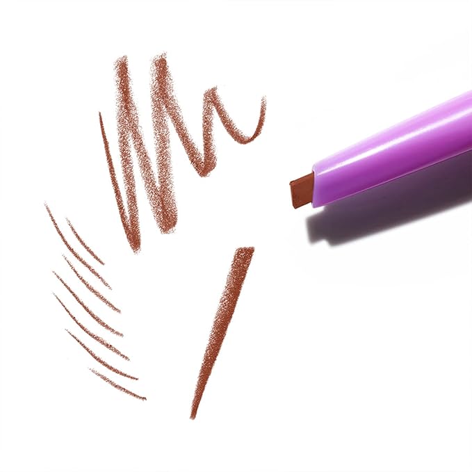 Kosas Brow Pop - Longwear Eyebrow Makeup Dual-Sided Defining Pencil with Castor Oil for Soft Natural Look of Real Hair - Auburn