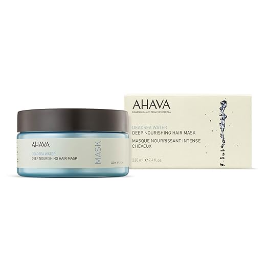 AHAVA Dead Sea Water Deep Nourishing Hair Mask - Rich &amp Creamy Mask Nourishing &amp Revitalizing Shine Cures Daily Scalp &amp Hair Damage includes exclusive Osmoter Jojoba Oil &amp Argan Oil