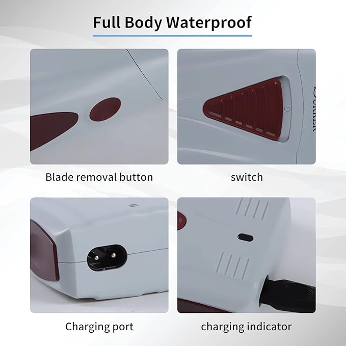 Electric Double Foil Shaver Cordless 2-in-1 Hair Trimmer Multifunctional Grooming Tool