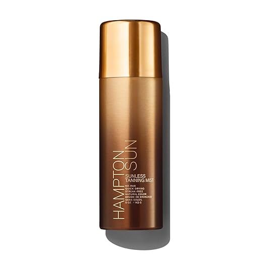 Hampton Sun Sunless Tanning Mist | Face + Body Self-Tanner | No-Rub + Mess-Free | Streak-Free Long-Lasting Natural-Looking Color| No Transfer Clear Mist | Quick-Dry | Award-Winning | All Skin Types