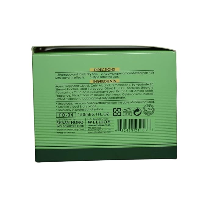 Chihtsai Olive Instant Treatment (5.1oz/150ml) - Leave-in treatment that repairs and conditions hair